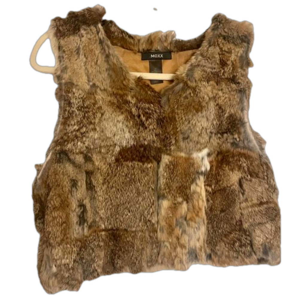 Mexx faux fur vest size small